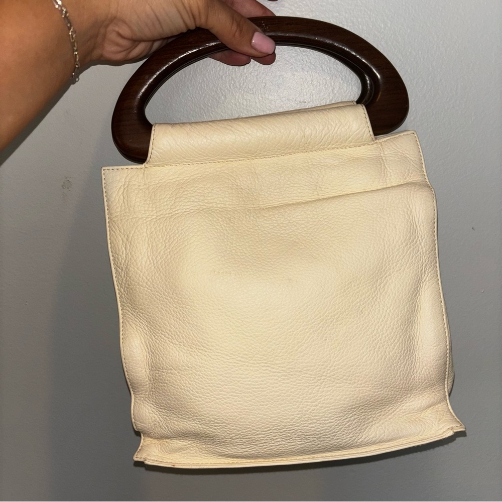 CHANEL Hand Bag Leather White Gold - Picture 9 of 13